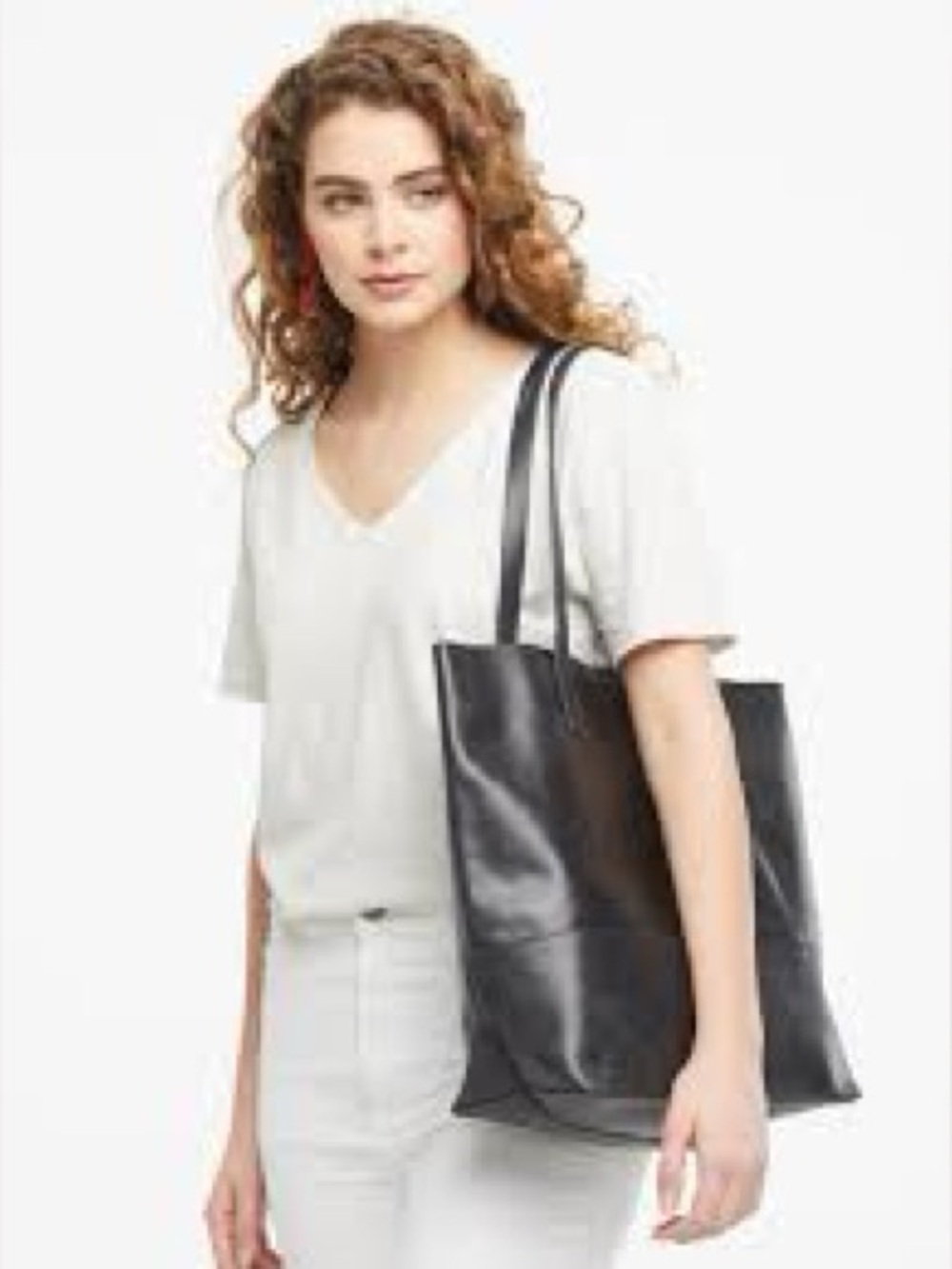 Able Classic Black Leather Tote bag very good condition - Picture 14 of 15